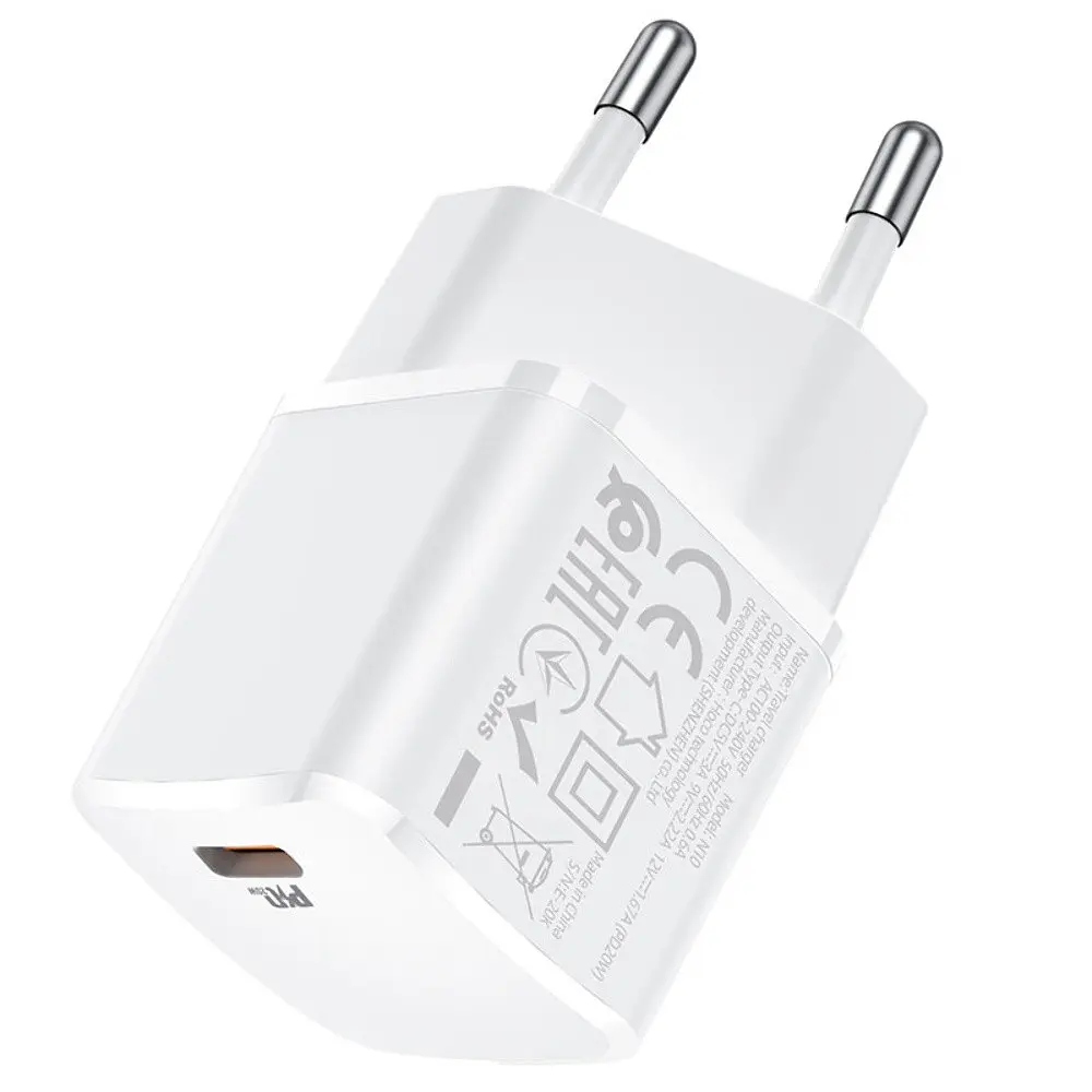 Зарядное устройство Hoco N10 Type-C PD 20W белый - фото 3