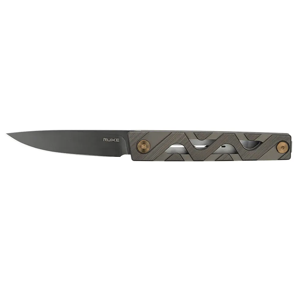 Ніж складаний туристичний Ruike P878-AK, (8.7 см) 14C28N / 6063Aluminum сірий - фото 4