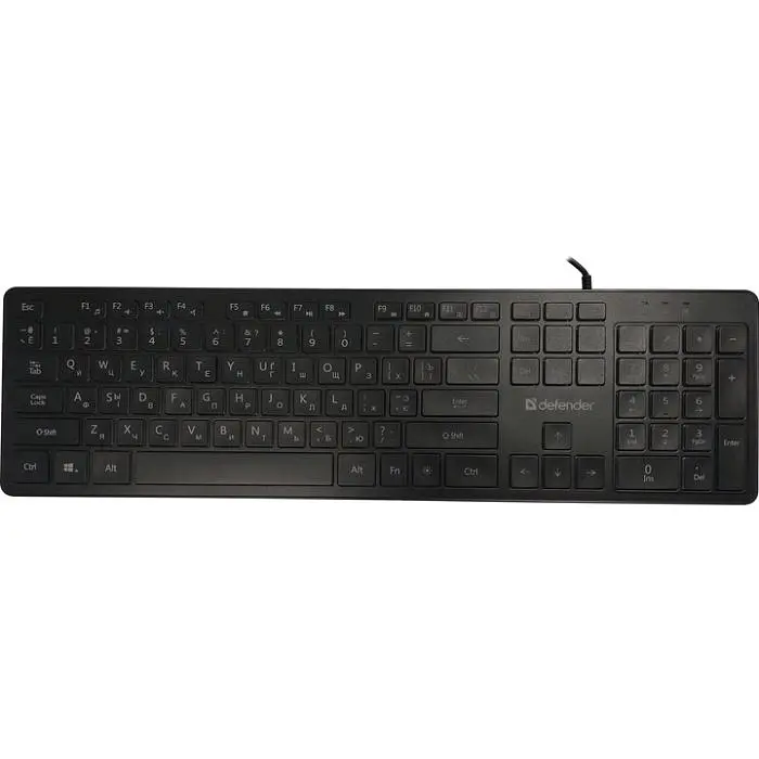 Клавіатура ігрова Defender Balance LQ UA LED підсвітка, чорна (450790) - фото 4