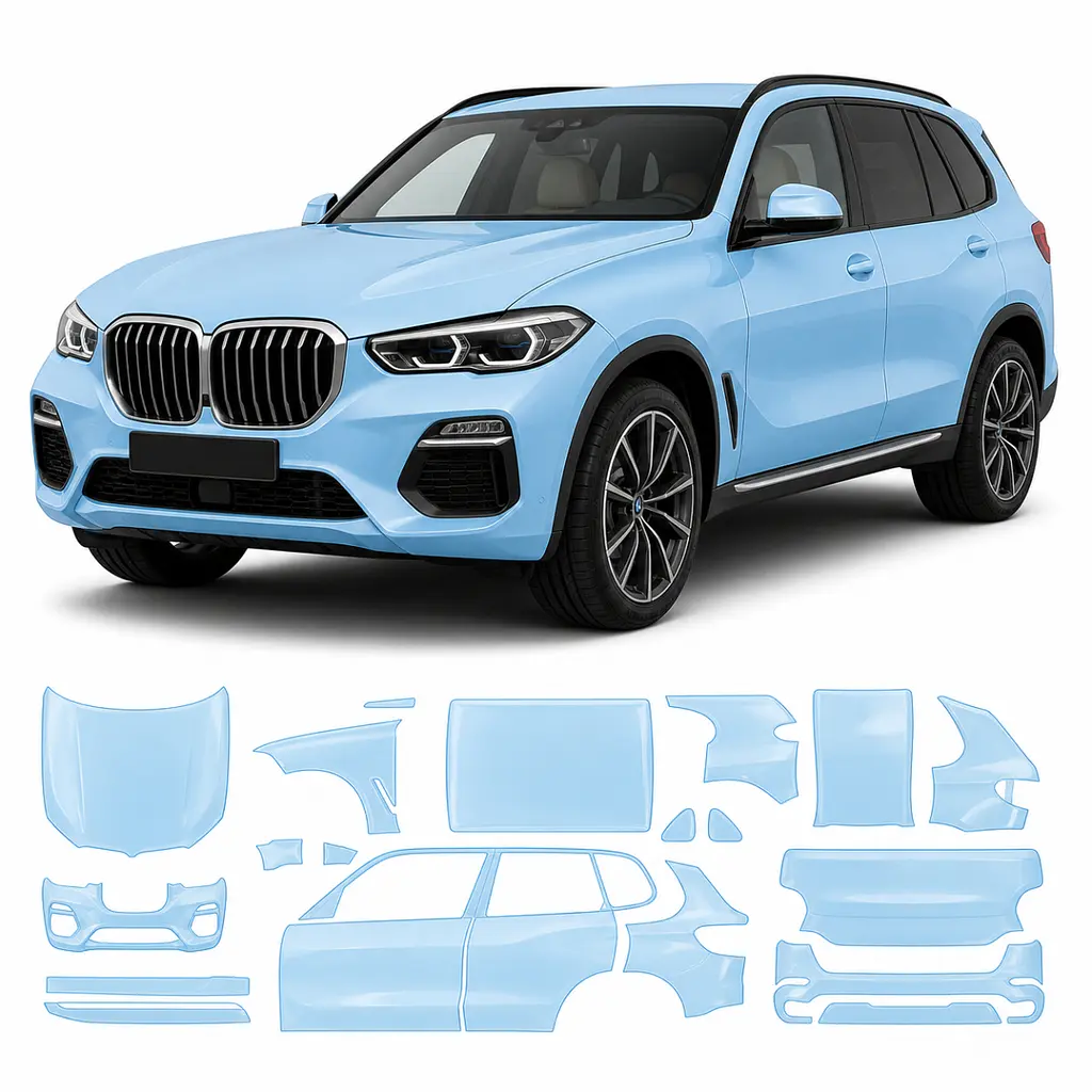 Антигравійна захисна бронеплівка за лекалами для BMW X5 G05 2018-2023 - повний кузов