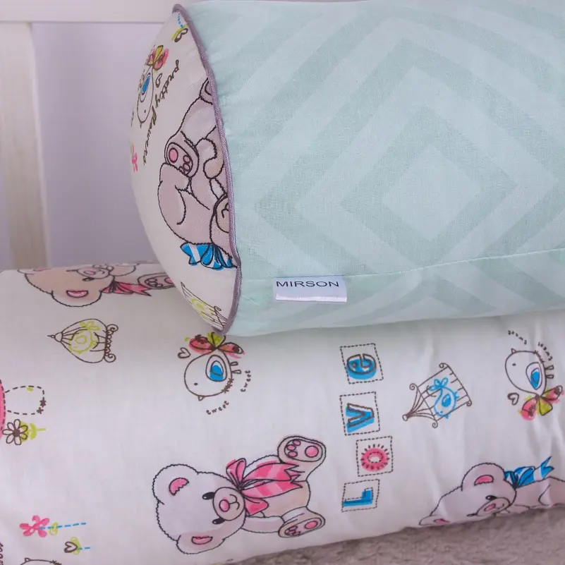Валики-бортики MirSon Kids Time 18-0005 Kind Bear захисні білі 2 шт. - фото 5