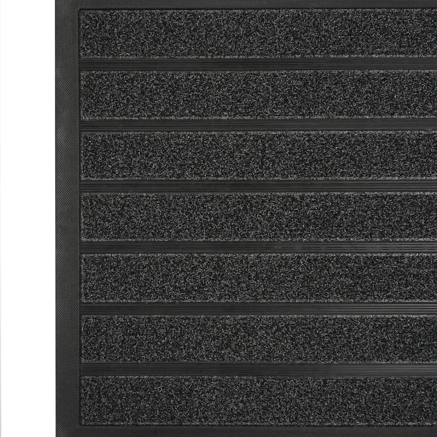Килимок гумовий Eco Fabric з вставками з поліпропіленового ворсу сірий 45 х 75 см (4575-901) - фото 7