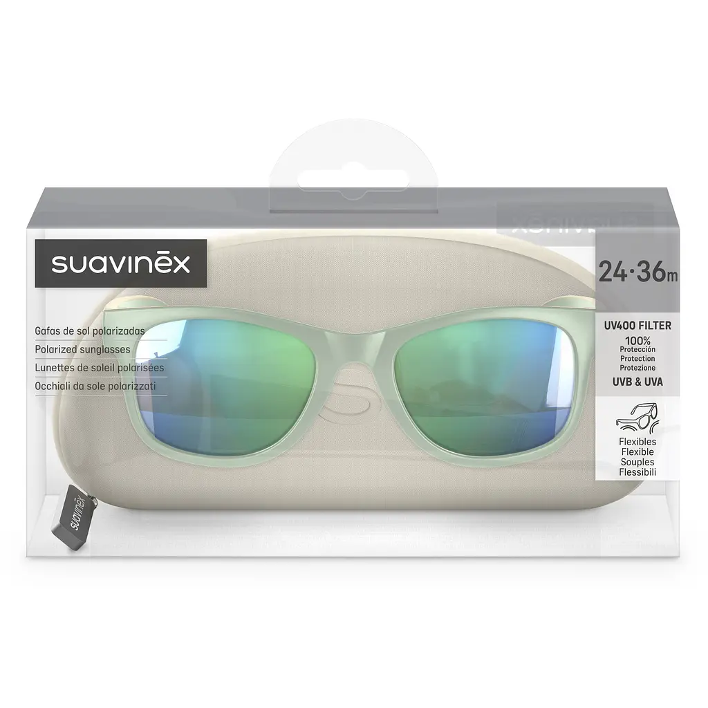 Сонцезахисні окуляри Suavinex дитячі 24-36 місяців зелено-бежеві (308544) - фото 3