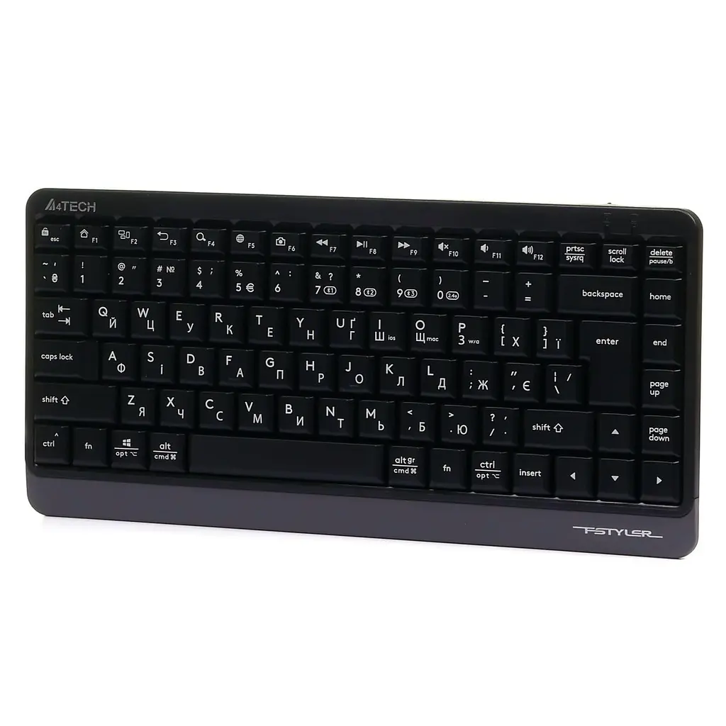 Клавіатура A4Tech Fstyler FBK11 Wireless Grey (FBK11 (Grey)) - фото 2