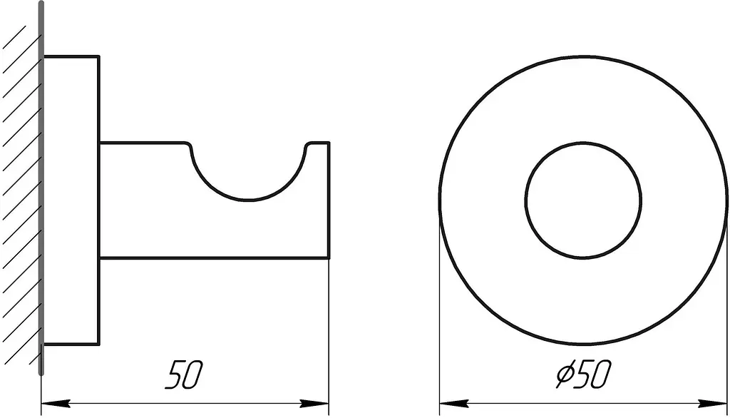 Гачок Perfect Sanitary Appliances SP 8115, Хром - фото 2
