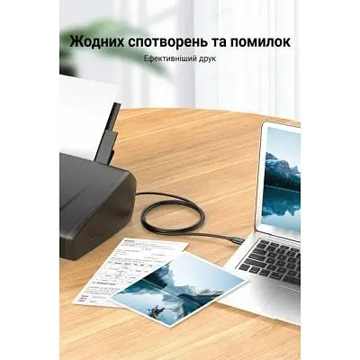Кабель для принтера Vention USB 2.0 AM/BM 10.0m ferrite black (COQBL) - фото 4