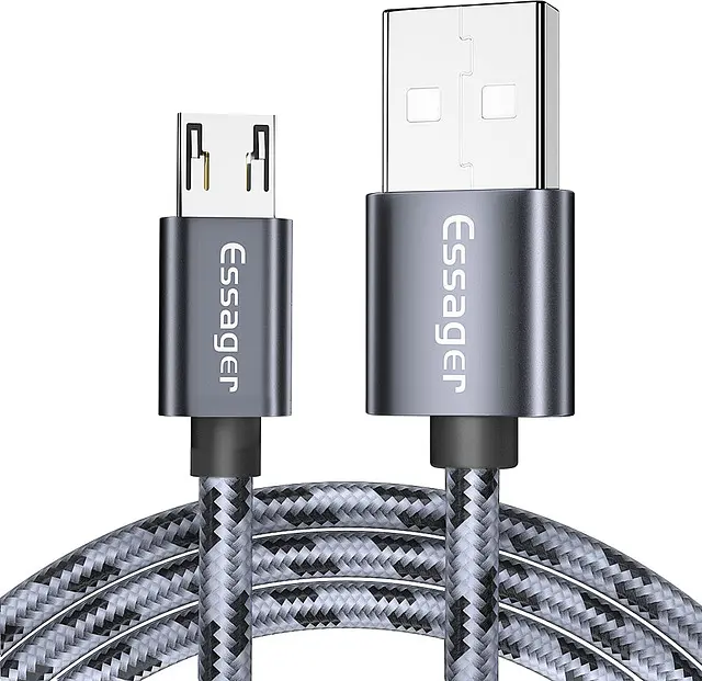 Зарядний кабель Tiger ESSAGER micro USB 2.4 A 2метра