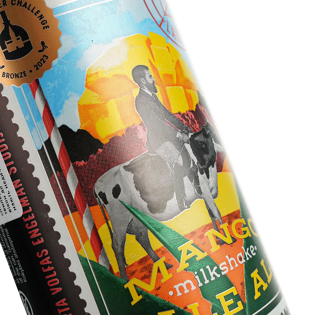 Пиво Volfas Engelman Mango Milkshake Pale Ale, світле, 5,6%, з/б, 0,5 л (885970) - фото 4