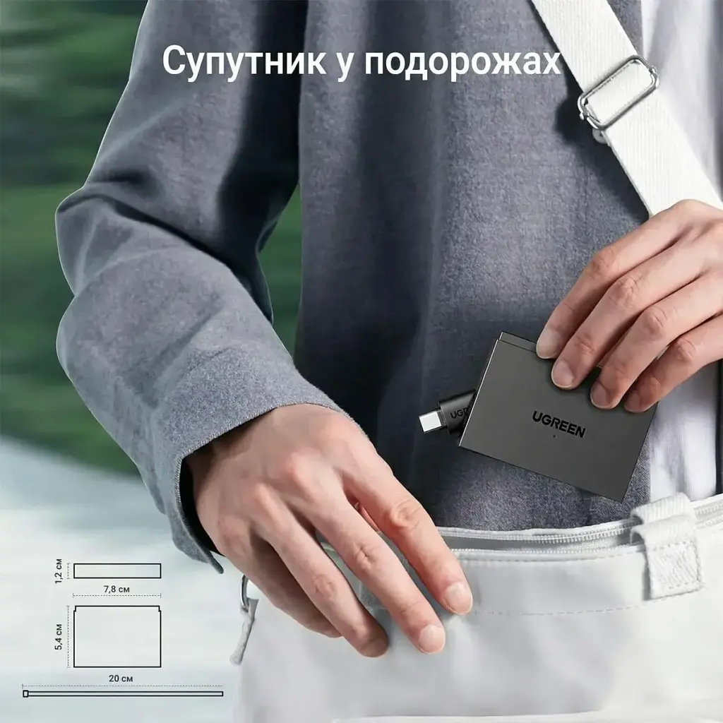 Card Reader USB 3.0 4-in-1,OTG USB-C/USB-A, SD/TF, 4-in-1 CM812 Ugreen (45167) - фото 9