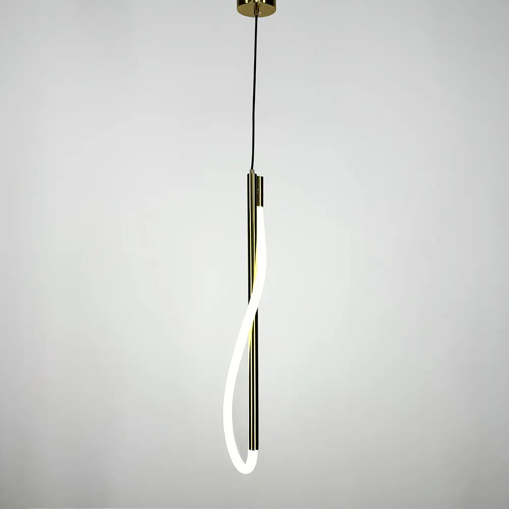 Латунний підвіс з гнучкою LED стрічкою у корпусі 80 см | Арт. CU 22/800 AB | Line F - фото 3