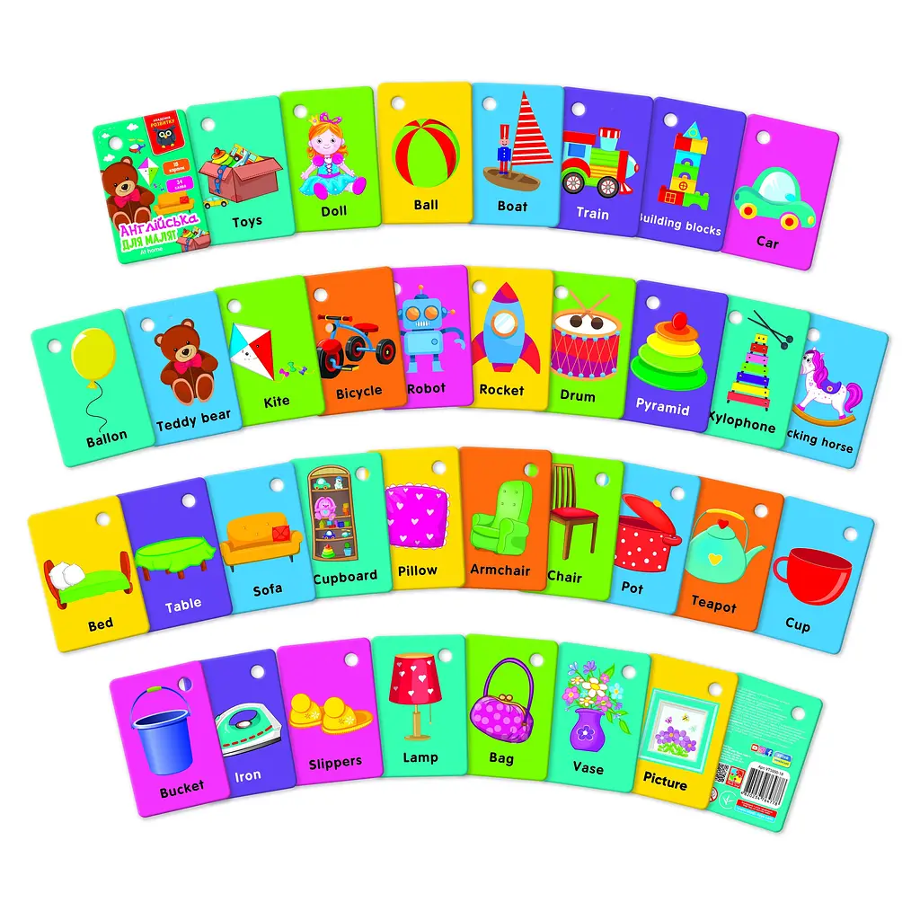 Гра розвиваюча Англійська Вдома Vladi Toys VT5000-18 (4820234764778) shop (4820234764778) - фото 2