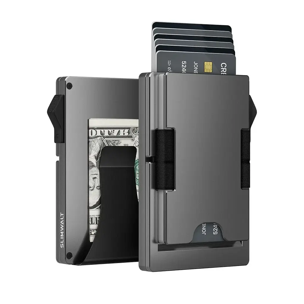 Компактний гаманець-картхолдер 26X-56 з RFID-захистом чорний - фото 3