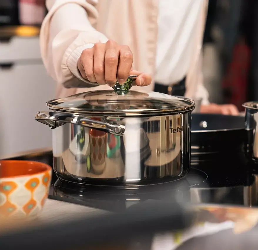 Кастрюля с крышкой с мерной шкалой 5.4л Tefal Elementary 24см - фото 5
