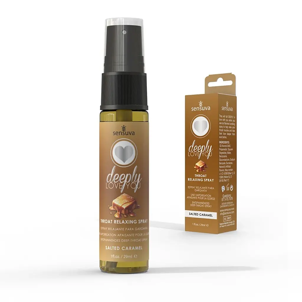 Спрей для мінету Sensuva Deeply Love You Salted Caramel (29 мл), для глибокого мінету - фото 2