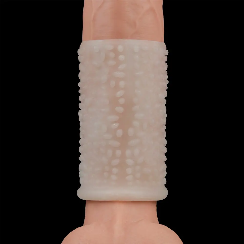 Насадка на пеніс з вібрацією Lovetoy Vibrating Drip Knights Ring 10 см білий - фото 4
