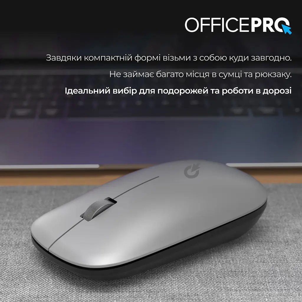 Миша OfficePro M225S Silent Click Wireless Silver [144298] - фото 10