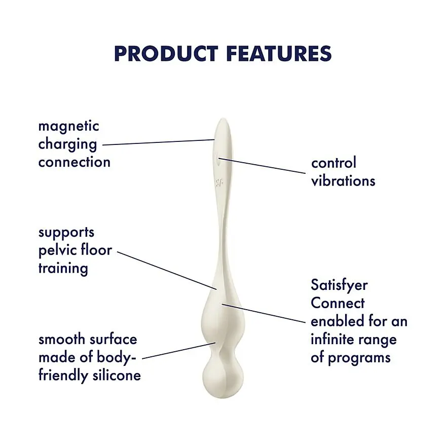 Вагинальные шарики Satisfyer Love Birds 1, 22.2 см, белый - фото 7