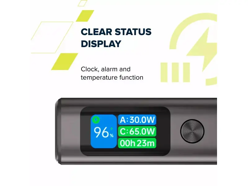 Зовнішній акумулятор (Power Bank) Canyon OnPower 230 20000mAh 130W Dark Grey (CNS-CPB230DG) - фото 2