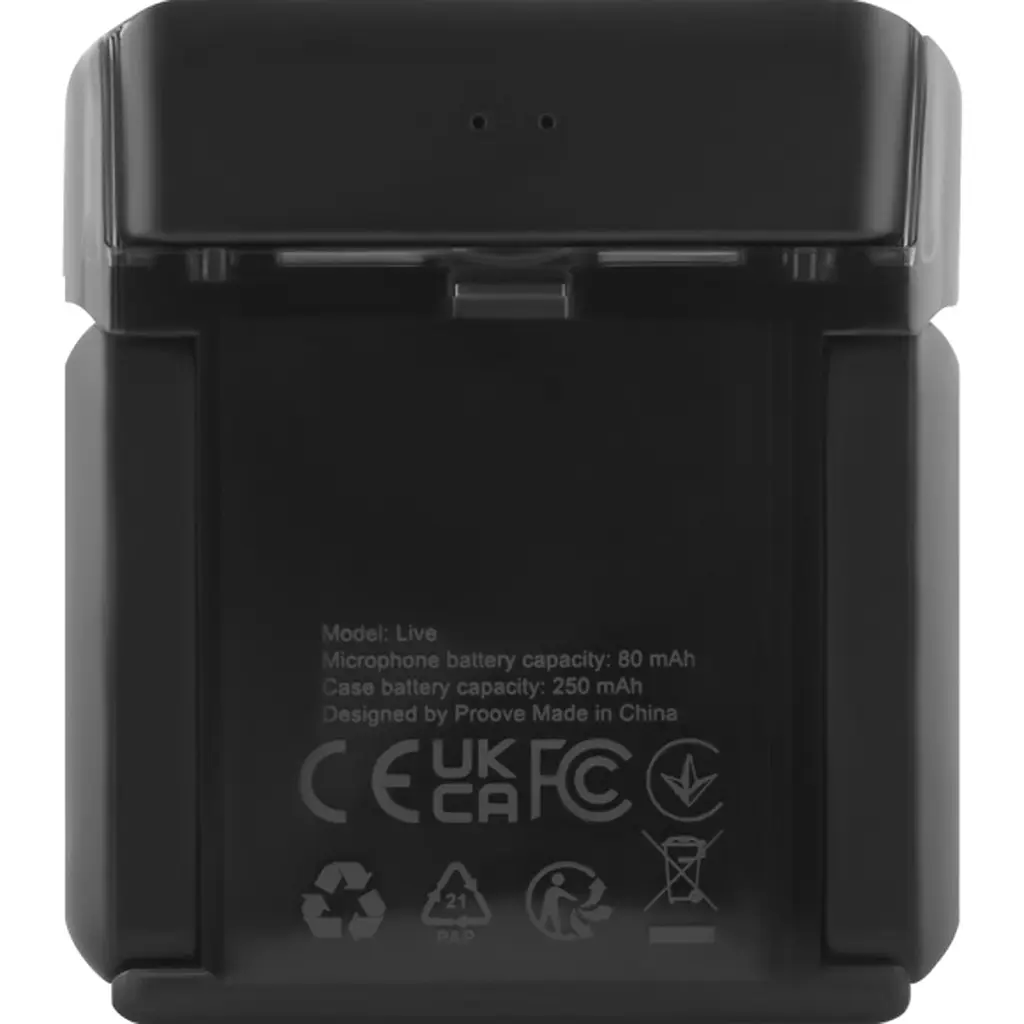Мікрофонна радіосистема Proove Live Type-C/Lightning Black [PLWM00012101] [121888] - фото 3