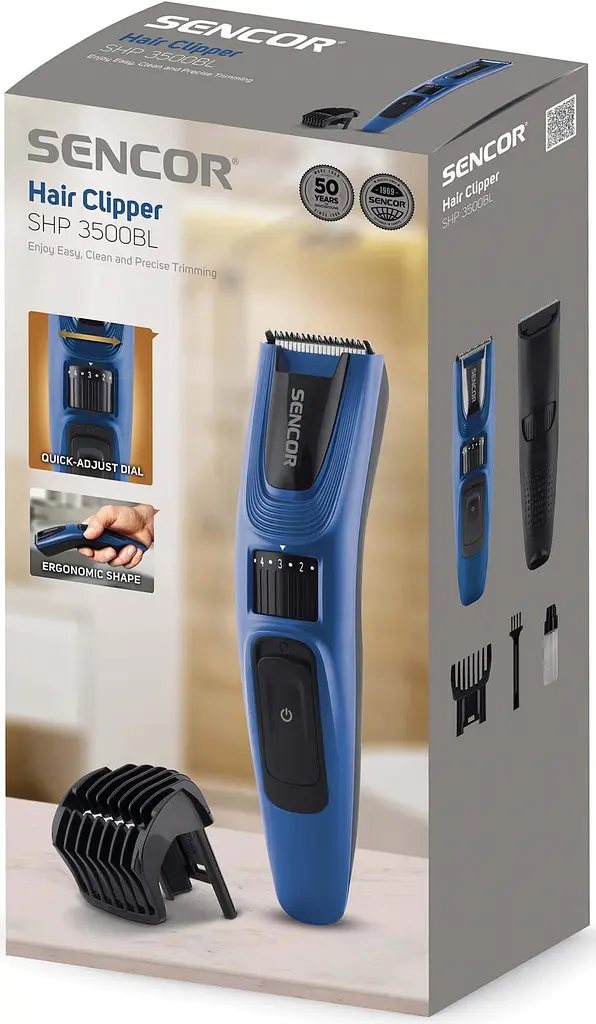 Машинка для стрижки Sencor SHP 3500BL синяя (41012315) - фото 5