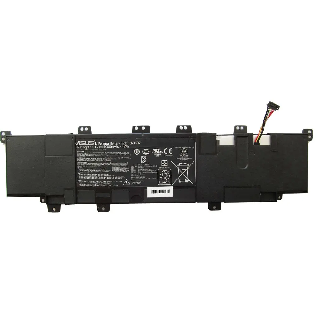 Акумулятор до ноутбука ASUS PU500 C31-X502, 4000mAh (44Wh), 3cell, 11.1V чорний (A47341)