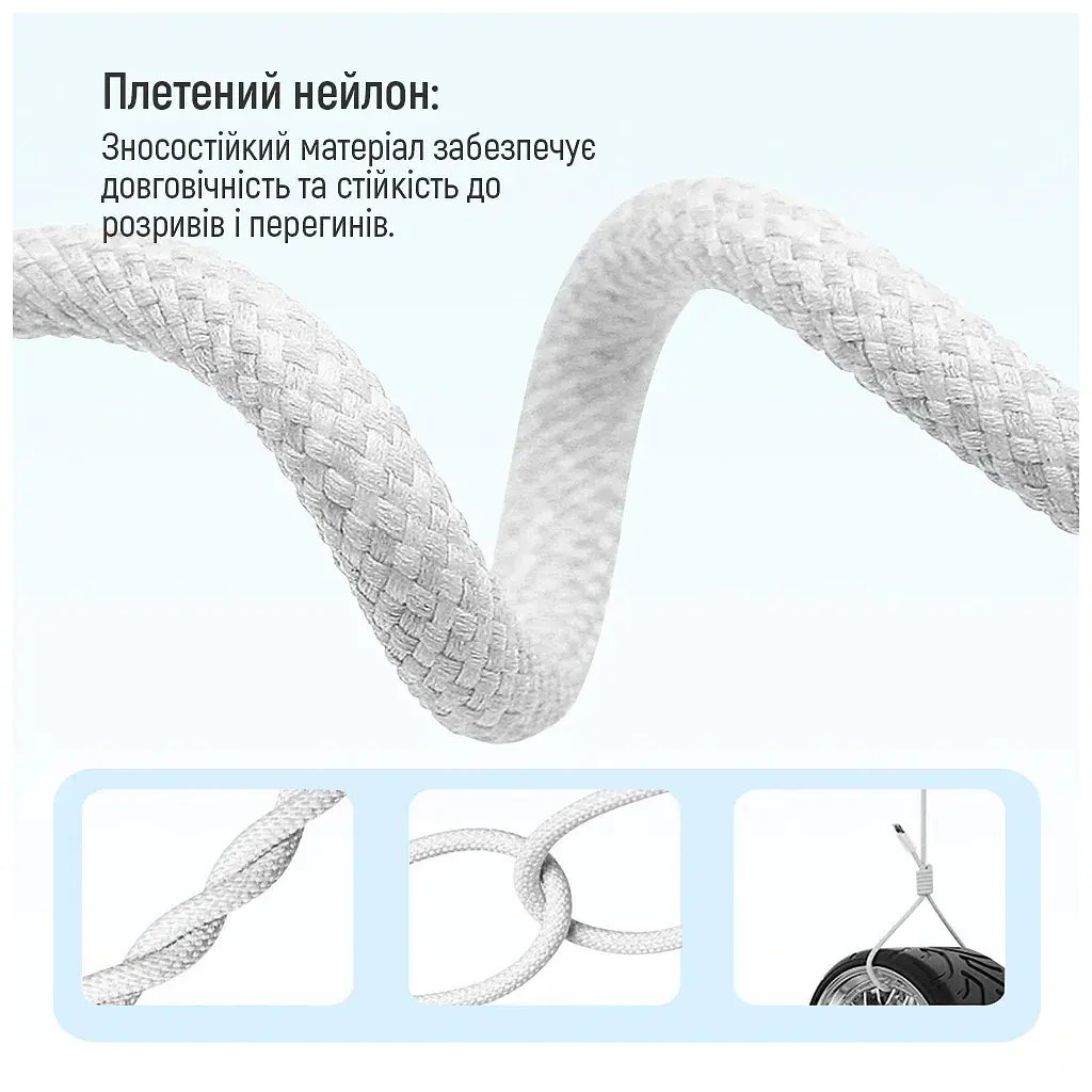 Дата кабель USB-C to Lightning 1.0m 27W grey ColorWay (CW-CBPDCL061-GR) - фото 10