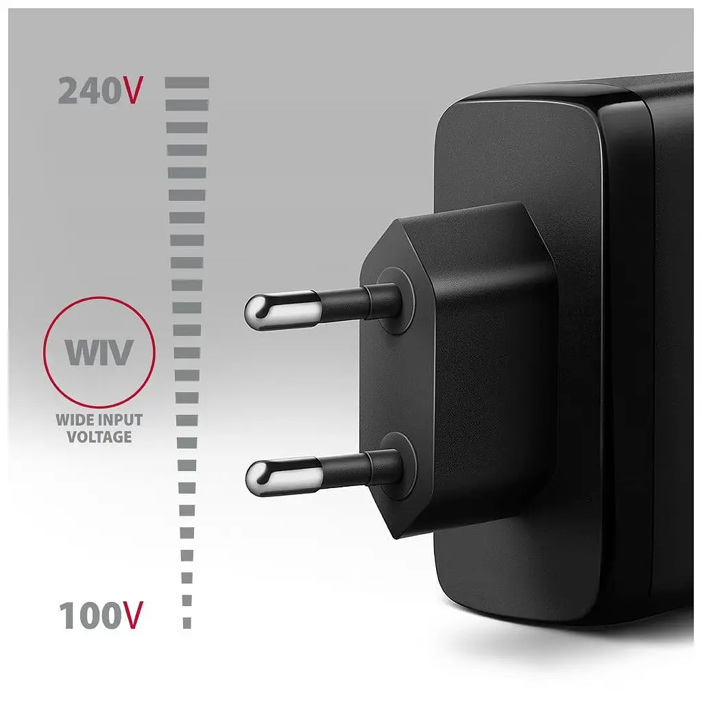 Зарядний пристрій AXAGON 1xUSB + 2xUSB-C 100W QC4+ PD3.0 PPS black (ACU-DPQ100) - фото 4
