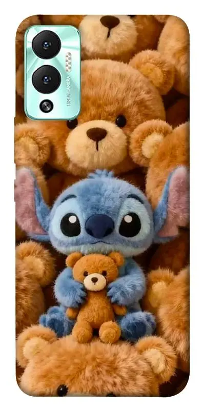 TPU чохол Demsky Stitch teddy bears для Infinix Hot 12 Play