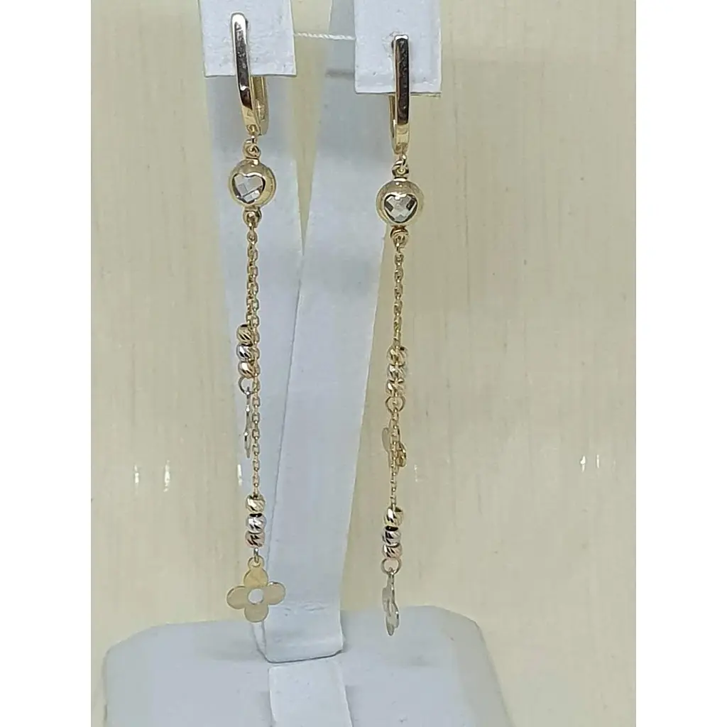 Золоті сережки-підвіски Favoritum. 2499 - фото 3