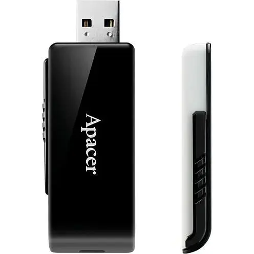 USB флеш-накопичувач Apacer AH350 64GB USB-A 3.0 Black (AP64GAH350B-1) [40398] - фото 3
