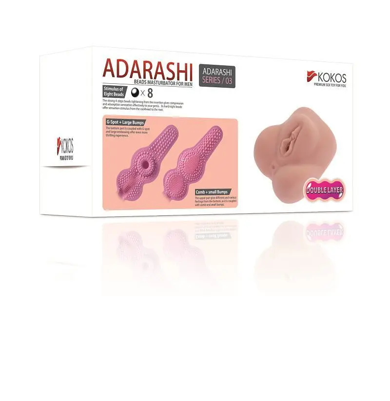 Мастурбатор Kokos Adarashi 3 Double Layer - фото 6