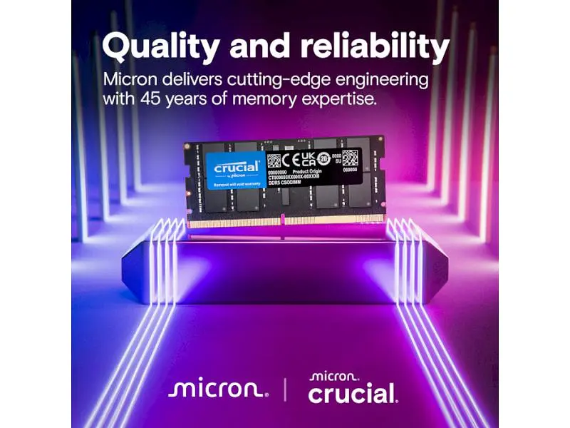 Пам'ять для ноутбуків Crucial 32 GB SO-DIMM DDR5 6400 MHz (CT32G64C52CS5) - фото 3