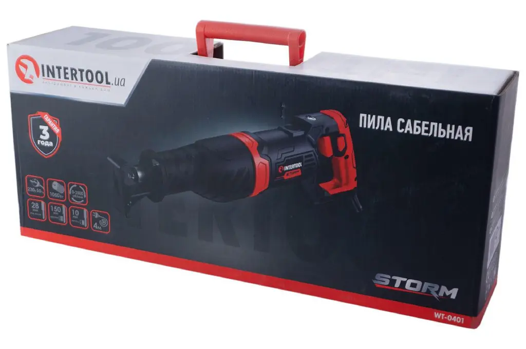 Пила сабельная электрическая электроножовка Intertool Storm WT-0401 1050 Вт - фото 9