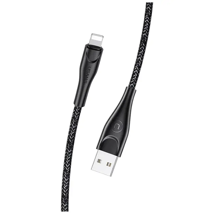 Кабель Usams US-SJ397 U41 Lightning Braided Data and Charging cable 3m Black