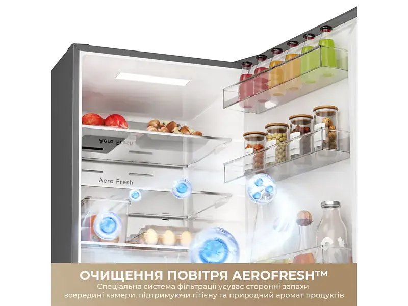 Холодильник з морозильною камерою Dreame MegaPro 185 см клас E inox (DRB400WMBEUA) - фото 5