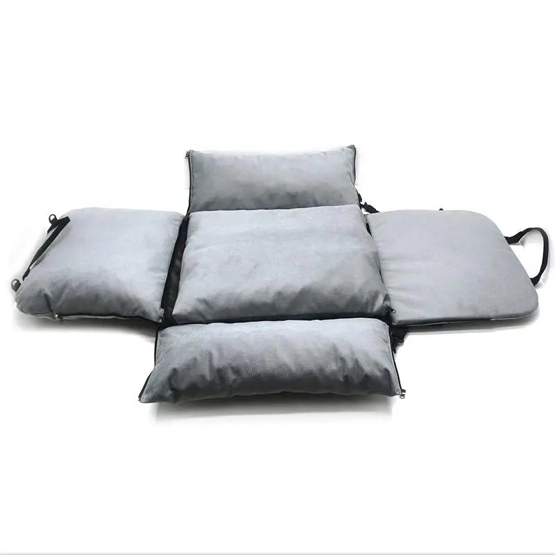 Автокрісло сумка-переноска лежак Zoo-hunt Бліць для котів та малих порід собак 50х60х42 см сіра - фото 8