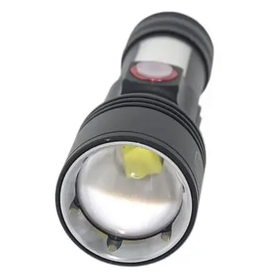 Ліхтар Quantum Adept 10W LED zoom +COB з USB+ Li-ion18650/2600mAh (QM-FL1031-18650/2600) - фото 2