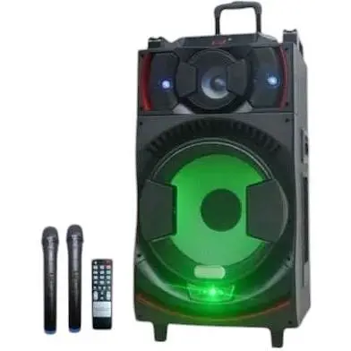 Портативна колонка бумбокс XPRO UF-1151-DT валіза 100Вт USB SD FM радіо Bluetooth 2 мікрофони ДК (UF-1151-DT)