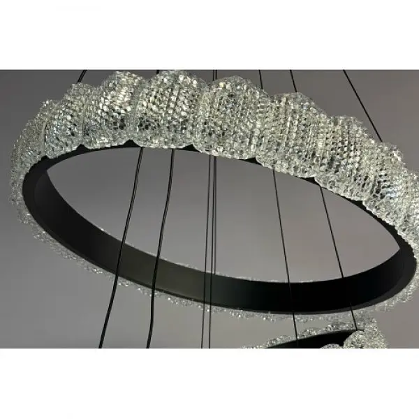 Led люстра кільця Linisoln 1532-60*40 BK - фото 3