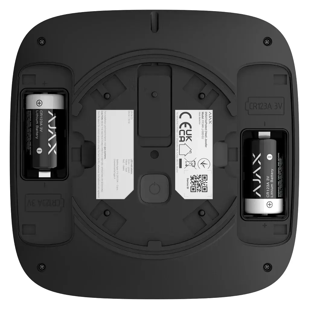 Датчик диму Ajax EN54 FireProtect Heat black - фото 2