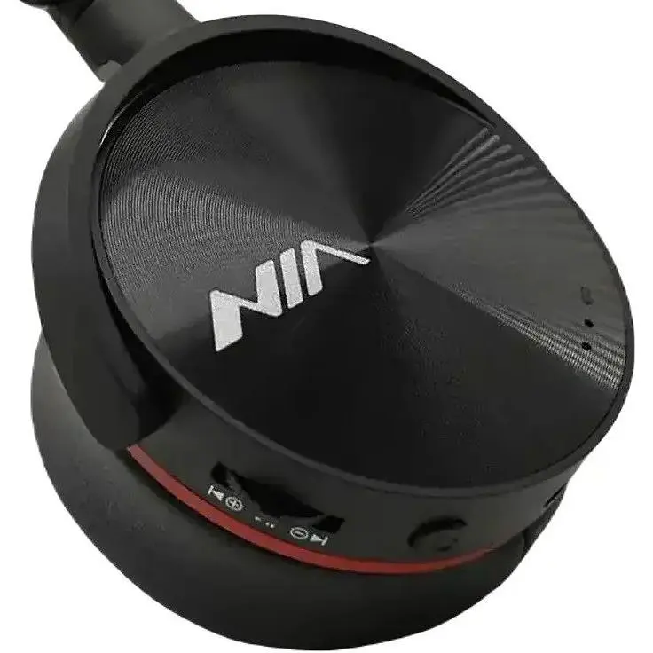 Бездротові навушники Nia Q6 Bluetooth з функцією плеєра Black - фото 4