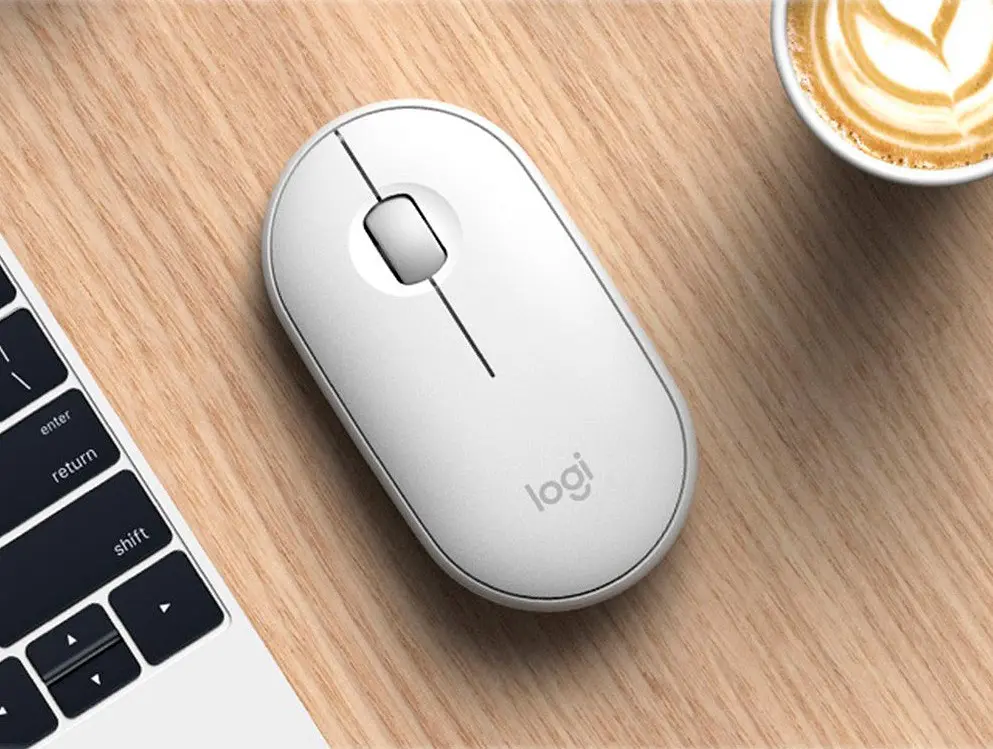 Миша Logitech Pebble M350 Off-White (910-005716) [82036] - фото 5