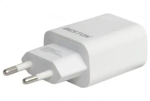 Мережевий зарядний пристрій Beston, White, 1xUSB-C, 12V/1.5A (AAC1847) - фото 4