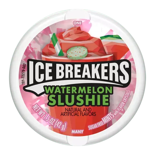 Льодяники драже Ice Breakers Watermelon Slushie Sugar Free Mints