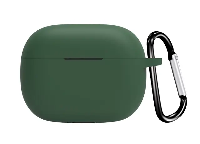 Чехол-накладка DK для Realme Buds T300 | Silicone Candy Friendly с карабином (017219) (green) - фото 3