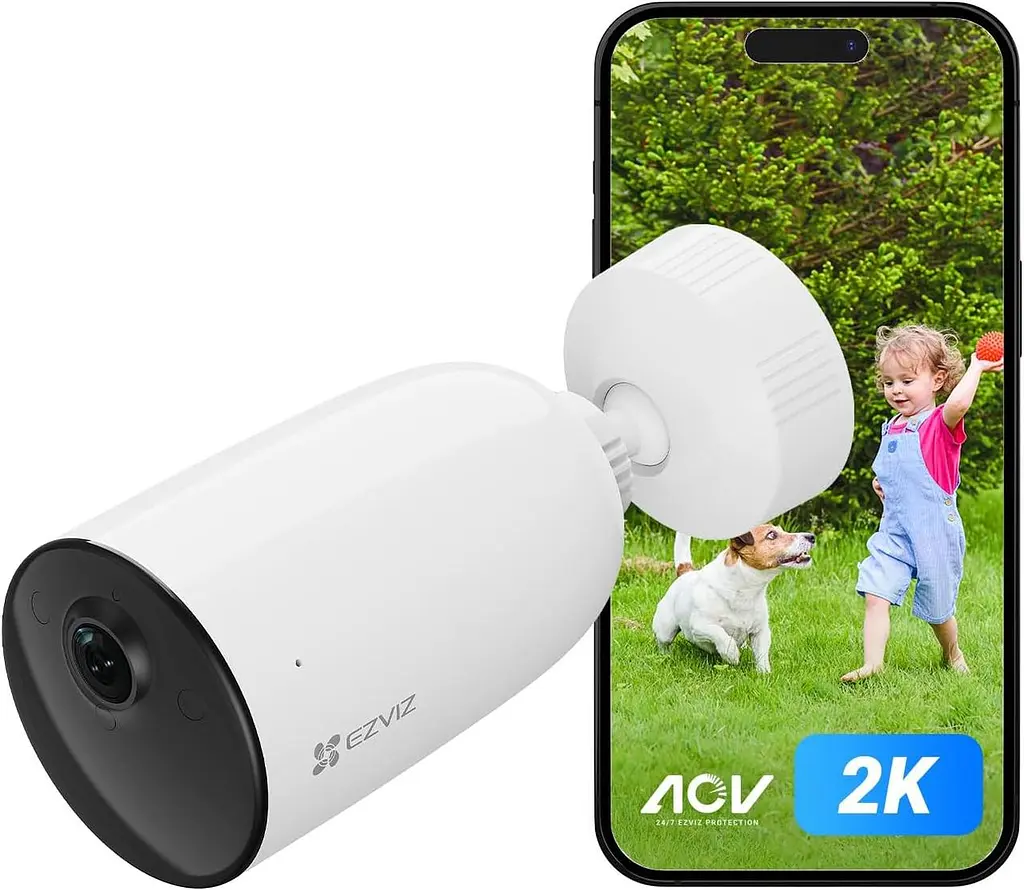 Wi-Fi камера EZVIZ 2K з акумулятором і нічним баченням