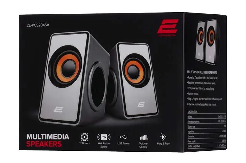 Акустична система 2E PCS204 Silver (2E-PCS204SV) - фото 3