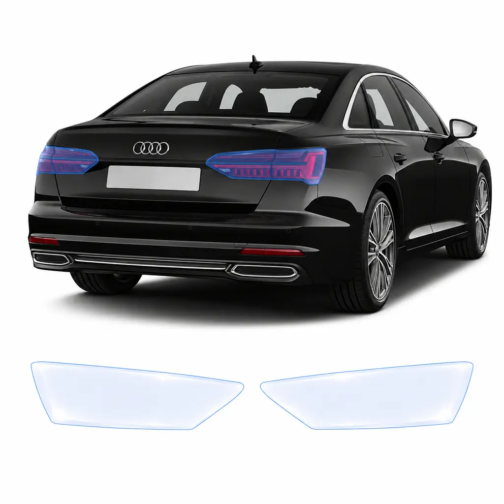Антигравійна захисна бронеплівка за лекалами для Audi A6 C8 facelift 2023-2025 - задні ліхтарі стопи