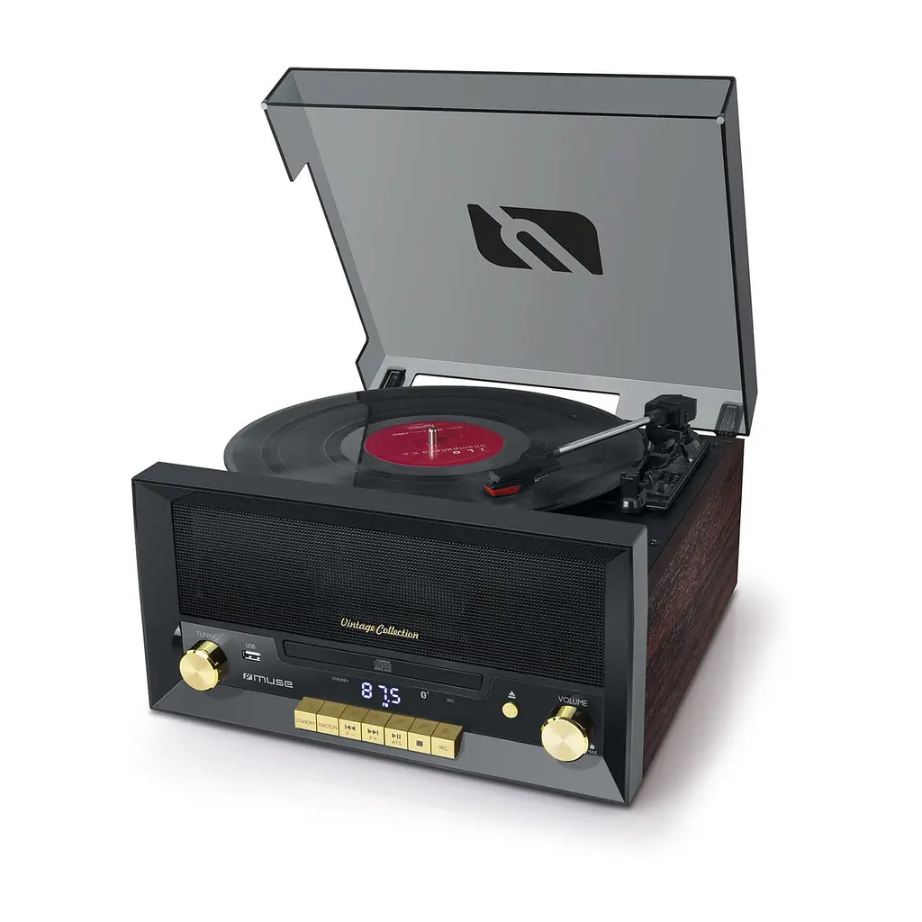 Програвач вінілових дисків/мікросистема Muse MT-112 W black