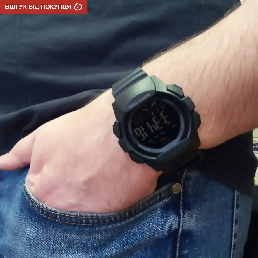 Годинник North Edge Combo 10BAR Black - фото 14